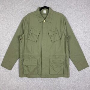 JJJJound Mens L Olive Green Utility Jacket